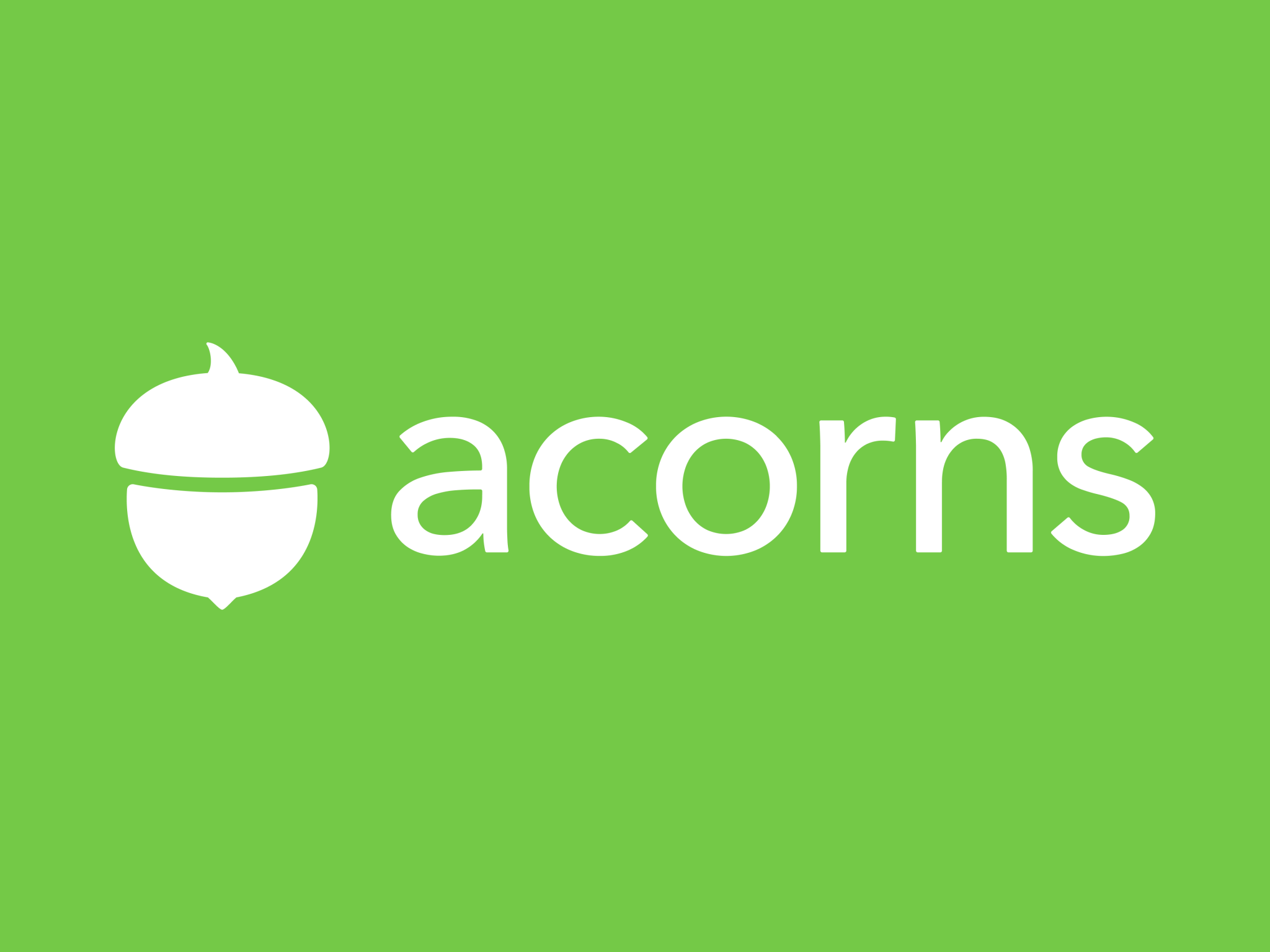 Acorns app screen